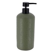 Distributeur à savon polyrésine 800ml effet pierre kaki - TENDANCE