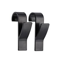 Crochets radiateur plastique Noir 6cm - TENDANCE