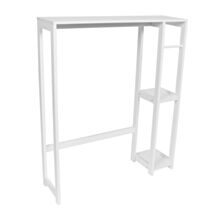 Meuble WC Santorin MDF 2 étagères Blanc - TENDANCE