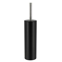 Brosse WC Acier inoxydable Noir 37x8cm - TENDANCE