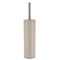 Brosse WC acier inoxydable taupe 8x37cm - TENDANCE
