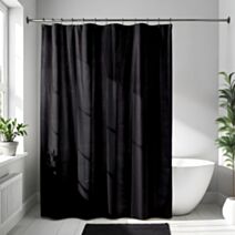 Rideau de douche Noir 180x200cm - TENDANCE