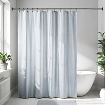 Rideau de douche Gris clair 180x200cm - TENDANCE