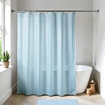 Rideau de douche 180x200cm bleu clair - TENDANCE