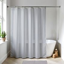 Rideau de douche 180x200cm gris clair - TENDANCE