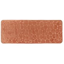 Tapis mémoire de forme microfibre galet 45x120 cm cuivre - TENDANCE