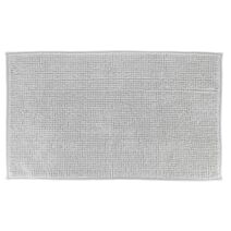 Tapis microfibre chenille 50 x 80 cm gris clair - TENDANCE