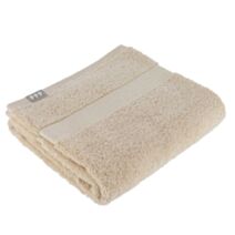 Serviette de bain 50x90cm 100% coton beige - TENDANCE