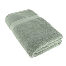 Serviette de bain 90x150cm 100% coton vert eucalyptus - TENDANCE