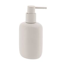 Distributeur savoir oval polyrésine 240ml Japandi beige - TENDANCE