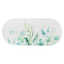 Tapis ovale Eden Garden 45x100cm blanc vert - TENDANCE