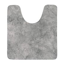 Tapis contour WC Nature brute 45x50cm Gris - TENDANCE