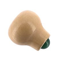 Rouleau de massage visage Jade Bois Naturel Vert 5cm - TENDANCE