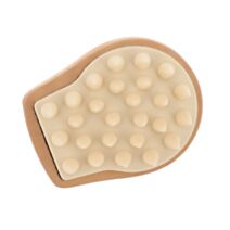 Masseur tête bois/silicone Naturel 7,5cm - TENDANCE