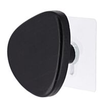 Patère bois forme galet 4cm noir - TENDANCE