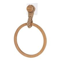 Porte-serviettes Arrondi Bambou Corde Naturelle 3,5cm - TENDANCE