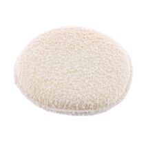 Éponge exfoliante corps polyester/nylon blanc 12cm - TENDANCE