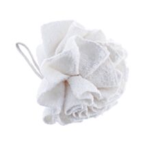 Fleur de douche Fibre de bambou/polyester Blanc 13cm - TENDANCE