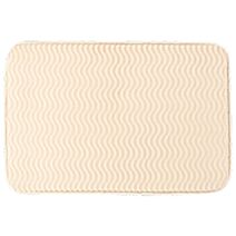 Tapis polyester effet vague 40x60cm naturel - TENDANCE