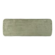 Tapis polyester effet vague 40x120cm kaki - TENDANCE