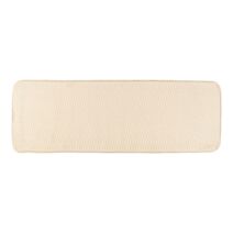 Tapis polyester effet vague 40x120cm naturel - TENDANCE