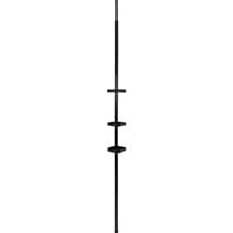 Colonne télescopique inox 61,5x15x6,4cm noir 3 étagères - TENDANCE