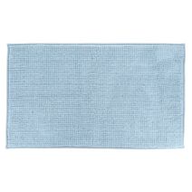 Tapis microfibre chenille 50 x 80 cm bleu clair - TENDANCE