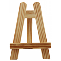 Chevalet Expopro 20 cm grosses sections bois naturel - AMT