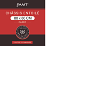 Châssis entoilé 80 x 80 cm 360gr/m² fibres mélangées - AMT