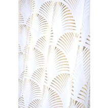 Voilage imprimé Maldives 140 x 260 cm blanc/or - STOF
