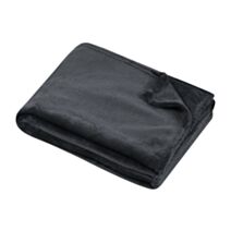 Plaid polyester Standford 180 x 220 cm anthracite - LOVELY CASA