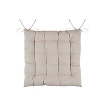 Assise matelassée Duo 38 x 38 cm beige - STOF