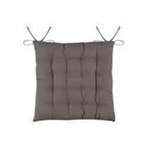 Assise matelassée Duo 38 x 38 cm taupe - STOF