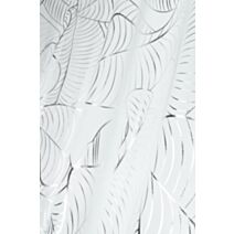 Voilage imprimé Patras 140 x 260 cm blanc/argent - STOF