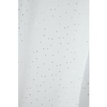 Voilage imprimé Stacy 135 x 260 cm blanc/or - STOF
