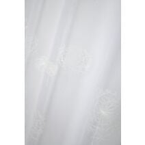Voilage décoré Blowing 140 x 260 cm blanc - STOF