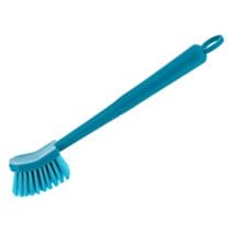 Brosse rectangulaire à vaisselle bleu canard - TENDANCE