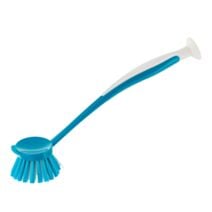 Brosse ronde avec manche ventouse pour vaisselle - TENDANCE