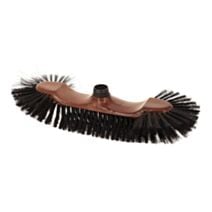 Tête de balai intérieur 1/2 tête 40cm acajou/noir - TENDANCE