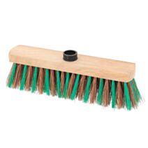 Tête de balai pour extérieur bois 30cm bicolore - TENDANCE