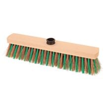Tête de balai pour extérieur 40cm bois bicolore - TENDANCE