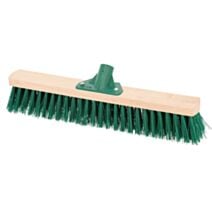 Tête de balai cantonnier fibres dures 50cm bois vert foncé - TENDANCE