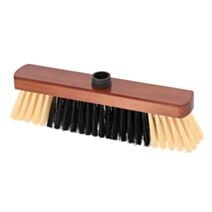 Tête de balai intérieur pin 33cm acajou/noir - TENDANCE