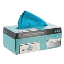 Boîte 30 lavettes microfibre réutilisables pour salle de bain - TENDANCE