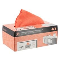 Boîte 30 lavettes microfibre réutilisables pour cuisine - TENDANCE