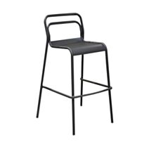 Chaise haute Eos empilable aluminium 109x59,9cm graphite - PROLOISIRS