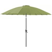 Parasol aluminium/fibre droit pagode 300x300cm olive - PROLOISIRS