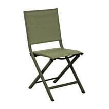 Chaise pliante Thema aluminium 89x53cm vert - PROLOISIRS