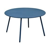 Table basse Rio acier Ø70 bleu - PROLOISIRS