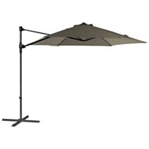 Parasol déporté Ø3 m 300 Push Up gris - PRO LOISIRS
